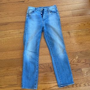 7FAM Cropped High Waist Vintage Straight